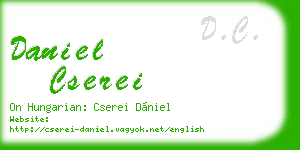 daniel cserei business card