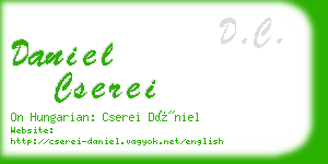 daniel cserei business card